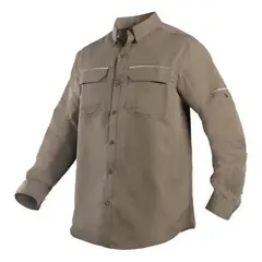 T-WORLD - Camisa Outdoor Trekking Protección Uv Ripstop Ml Hombre - Azul