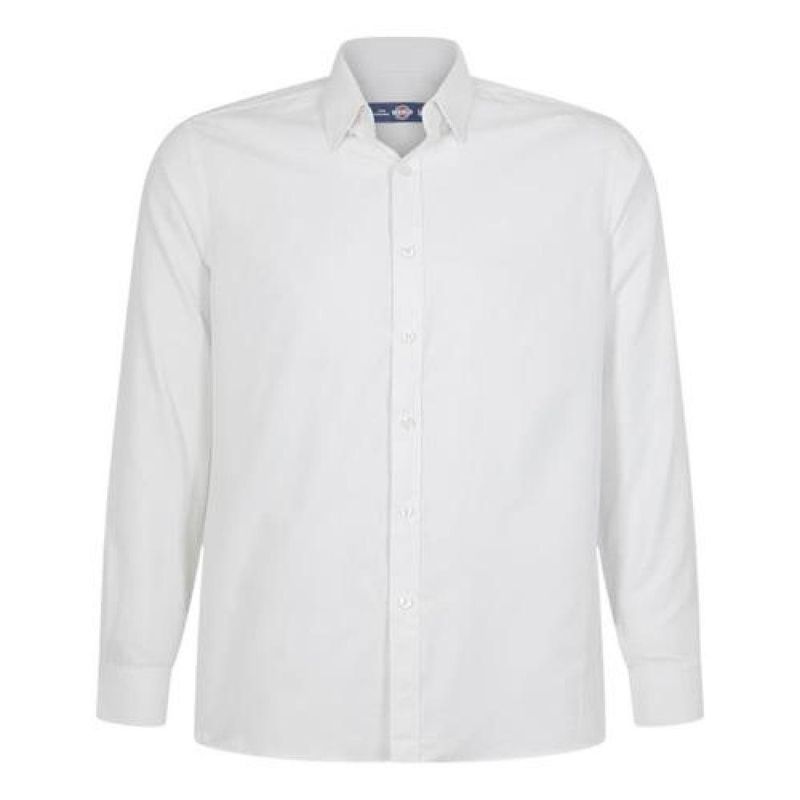 T-WORLD - Camisa Oxford Manga Larga - Blanco