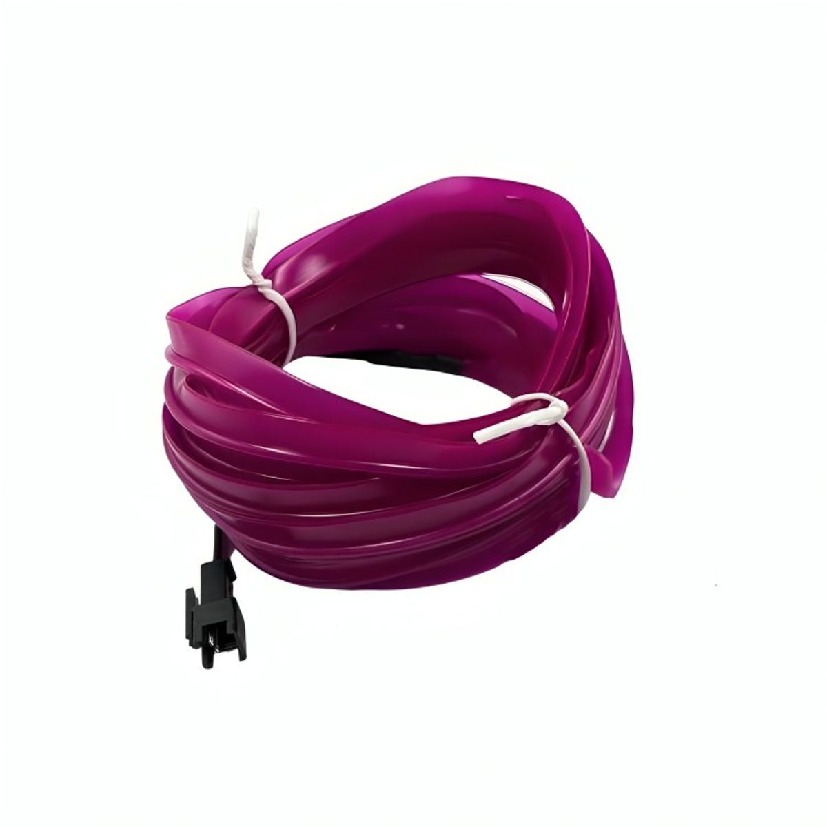 GENERICO - HILO TIRA LUZ NEON LED CON CONECTOR USB 12V 3 METROS PURPURA.