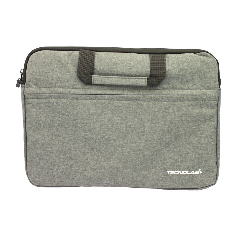 TECNOLAB - BOLSA PARA NOTEBOOKR DE 15 PULGADAS COLOR GRIS