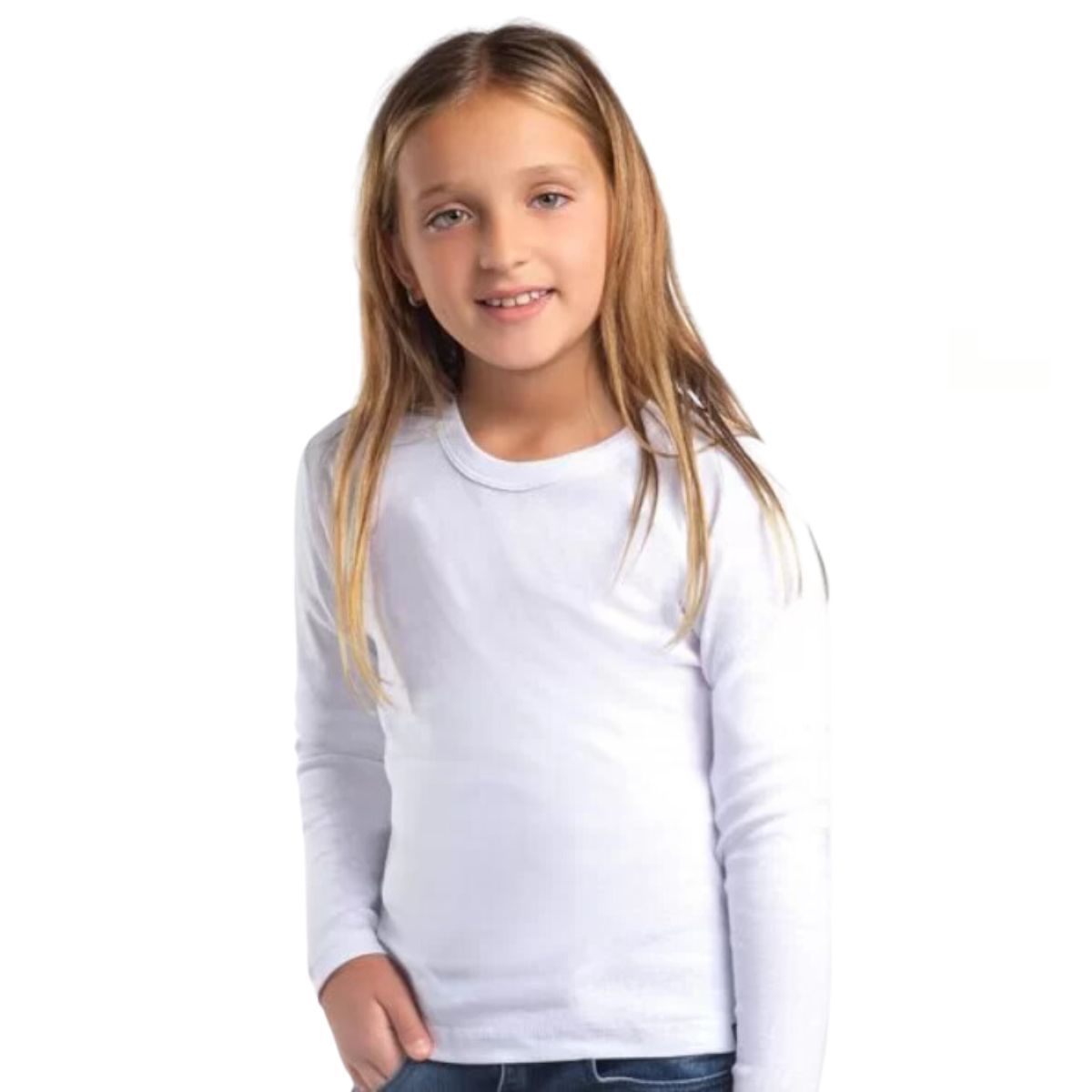LIKE SHOP - Camiseta Unisex Manga Larga Algodón Juvenil Niños Colores 072