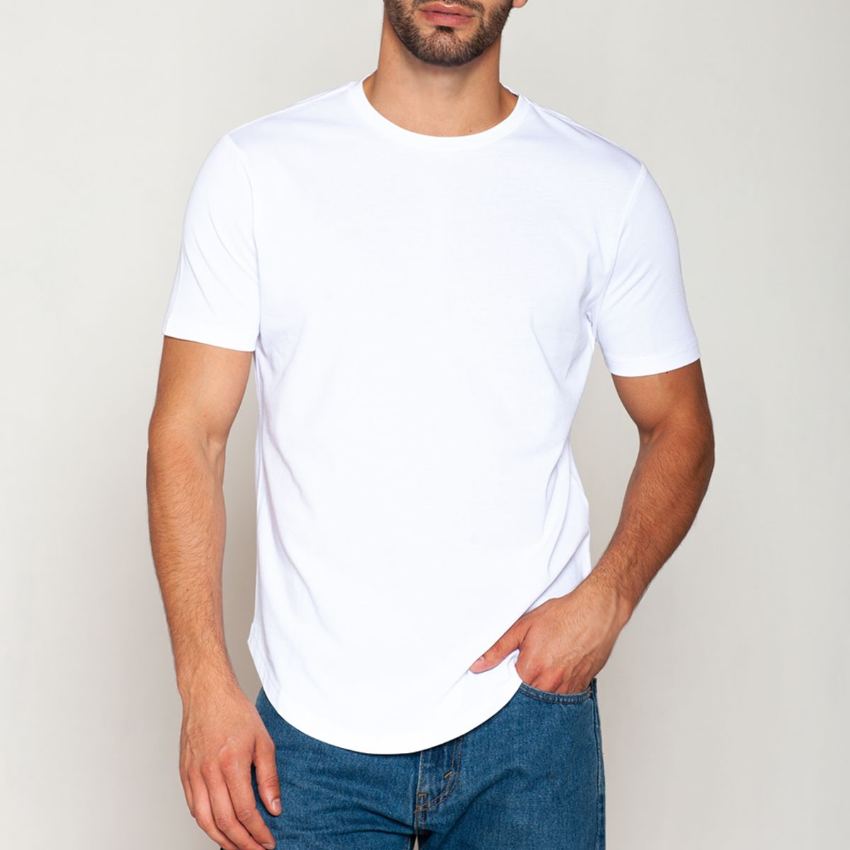 TAIS - Polera Algodón Regular Fit Blanco Tais