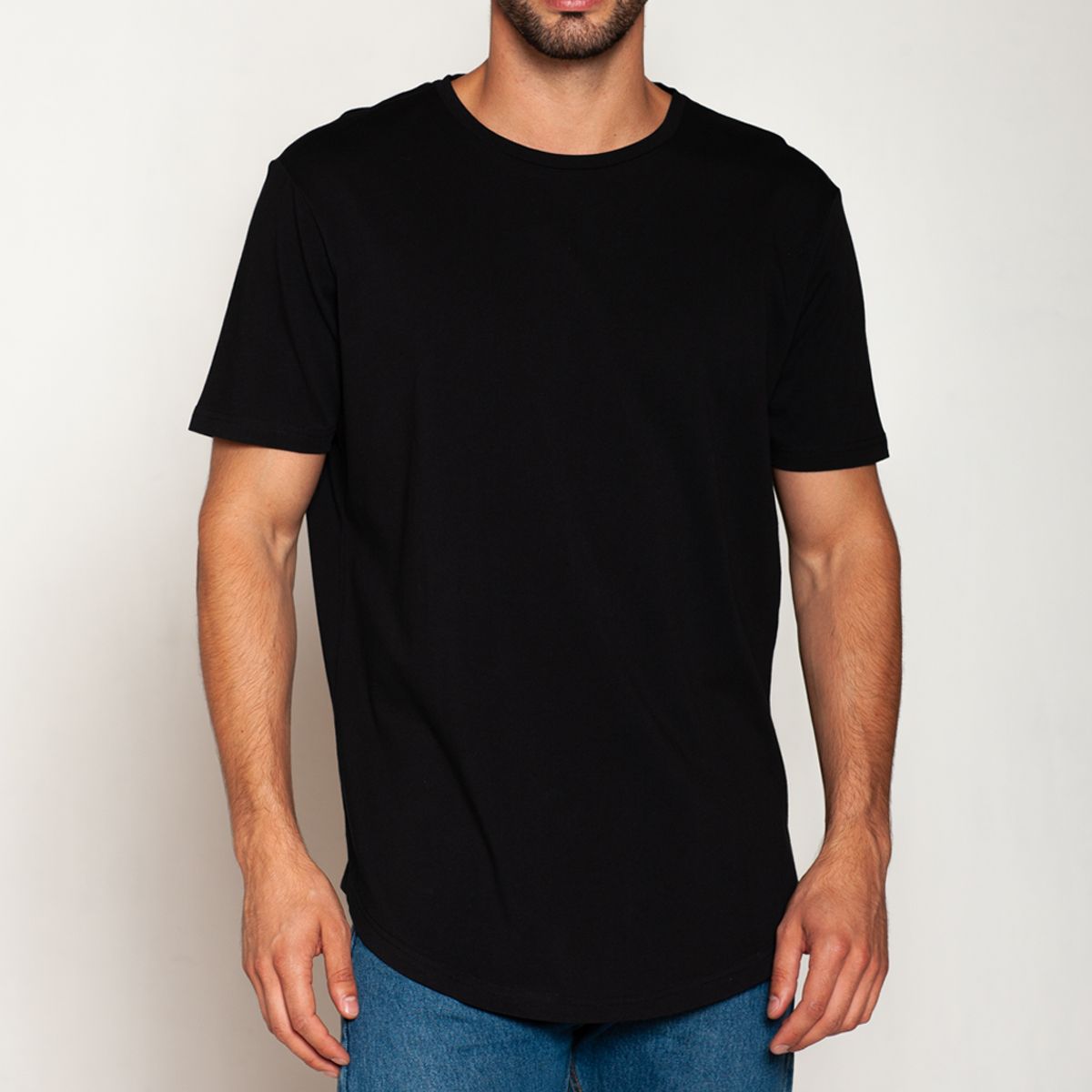 TAIS - Polera Algodón Regular Fit Negro Tais