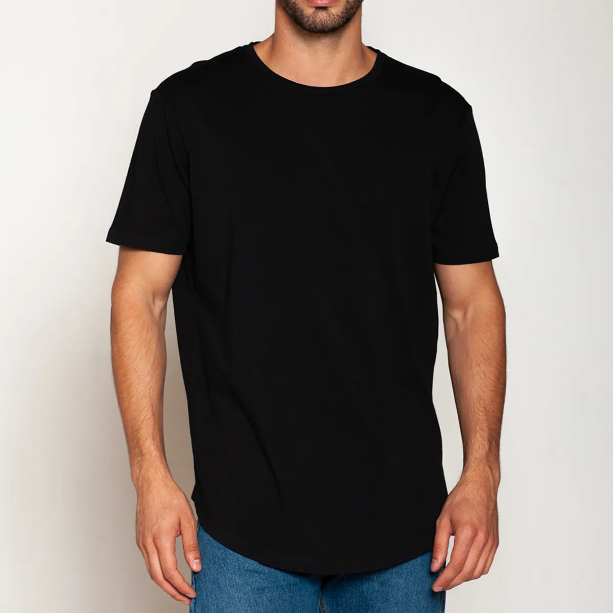 TAIS - Polera Algodón Regular Fit Negro Tais