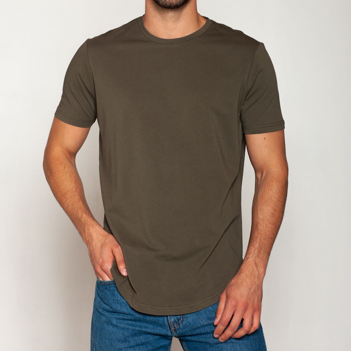 TAIS - Polera Algodón Regular Fit Verde Tais