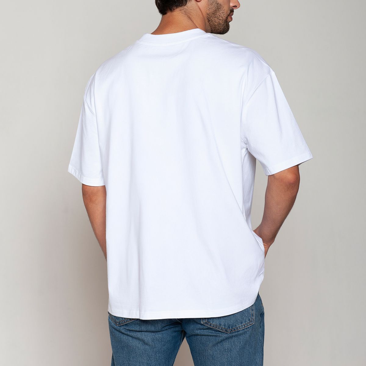 TAIS - Polera Algodón Oversize Blanco Tais