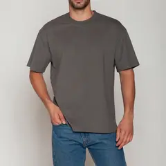 TAIS - Polera Algodón Oversize Gris