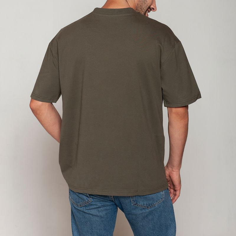 TAIS - Polera Algodón Oversize Verde Tais