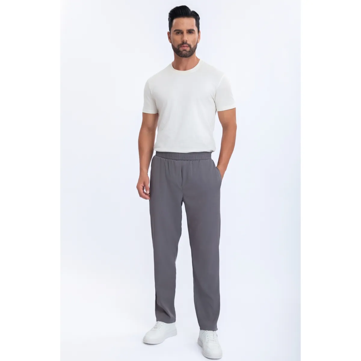 LIKE SHOP - Pantalón Hombre Recto Semi Casual Primavera Verano Liso 7122