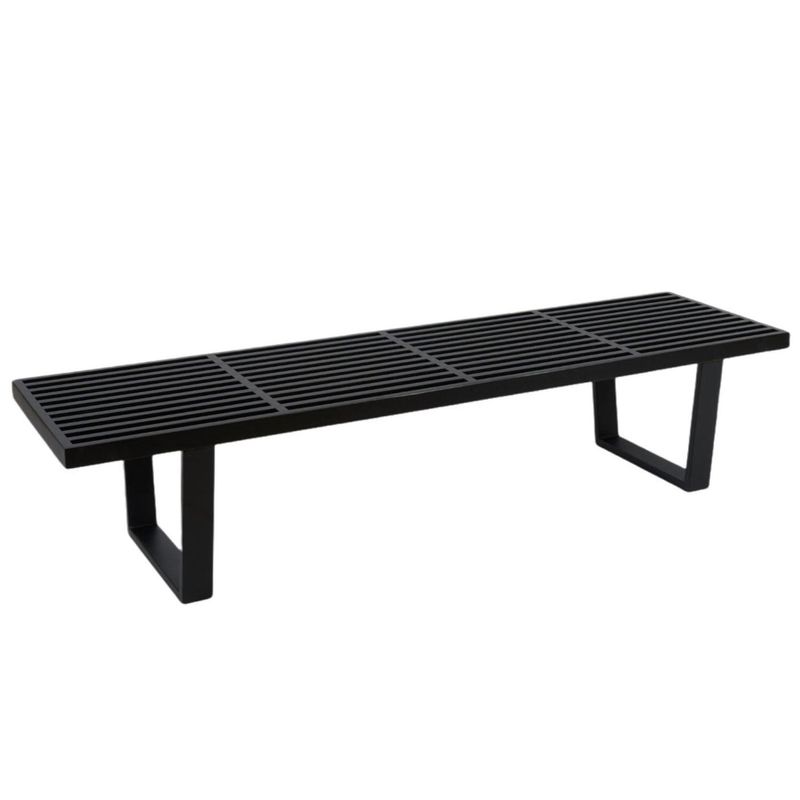 PANDALINO - Banqueta Baena Negra - Madera Fresno - Versátil y Elegante.