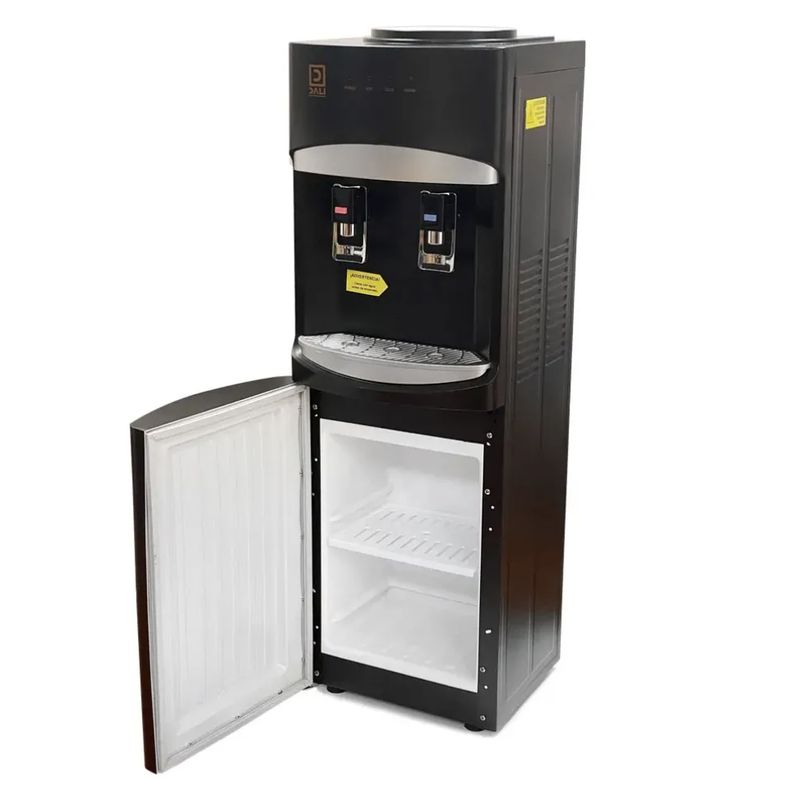 DALI - Dispensador De Agua Pedestal Negro Mate Ventilador