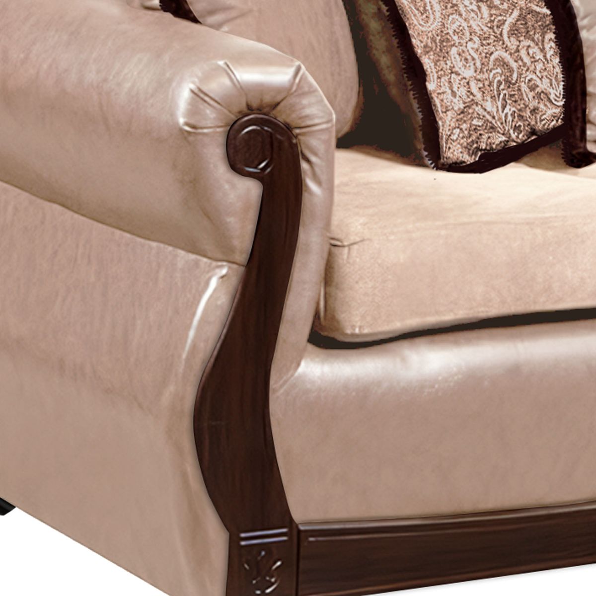 ADONIS LEUDH - Living 3+2 Gran Columbia Mixto IF Beige Extra Grande