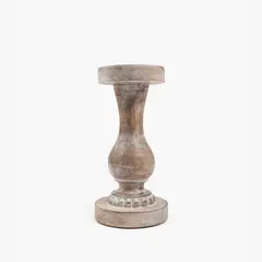 LOUNGE - Candelabro Madera Grande Taupe