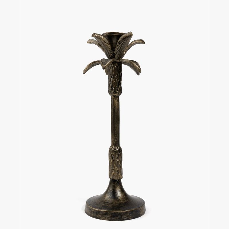 LOUNGE - Candelabro Palmera Larga Dorado
