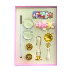 GENERICO - Kit Sello Para Lacre - Cera Timbre Y Accesorios Vintage