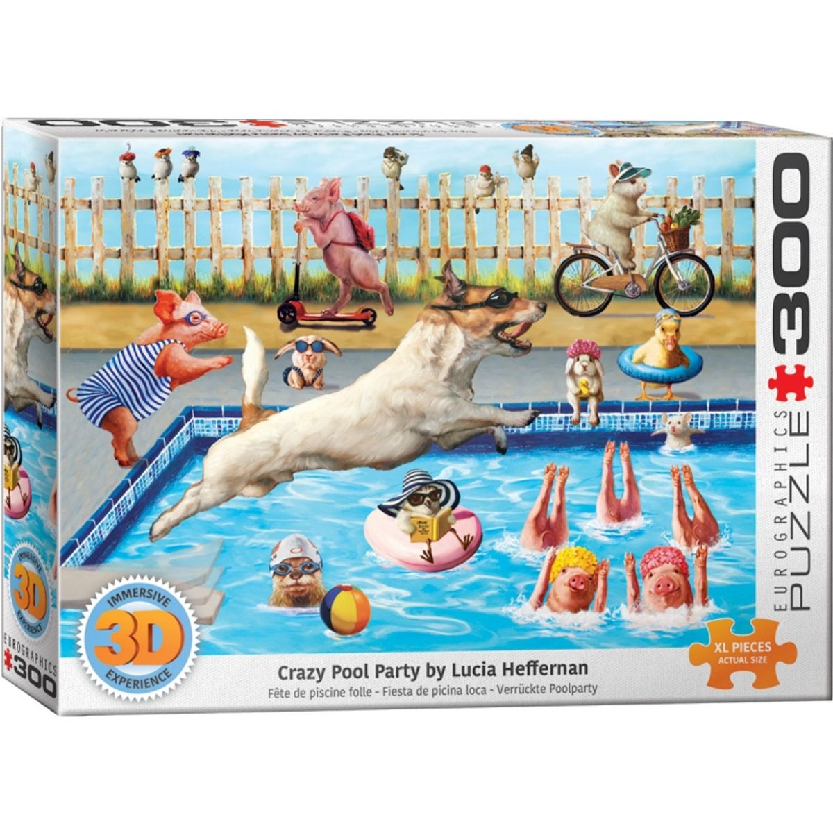 EUROGRAPHICS - EUROGRAPHICS 6331-5878 3D CRAZY POOL DAY BY HEFF 300 PIEZAS