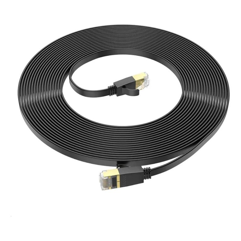 GENERICO - Cable De Red Ethernet Cat 6 Plano Conector Cristal 10 Metros
