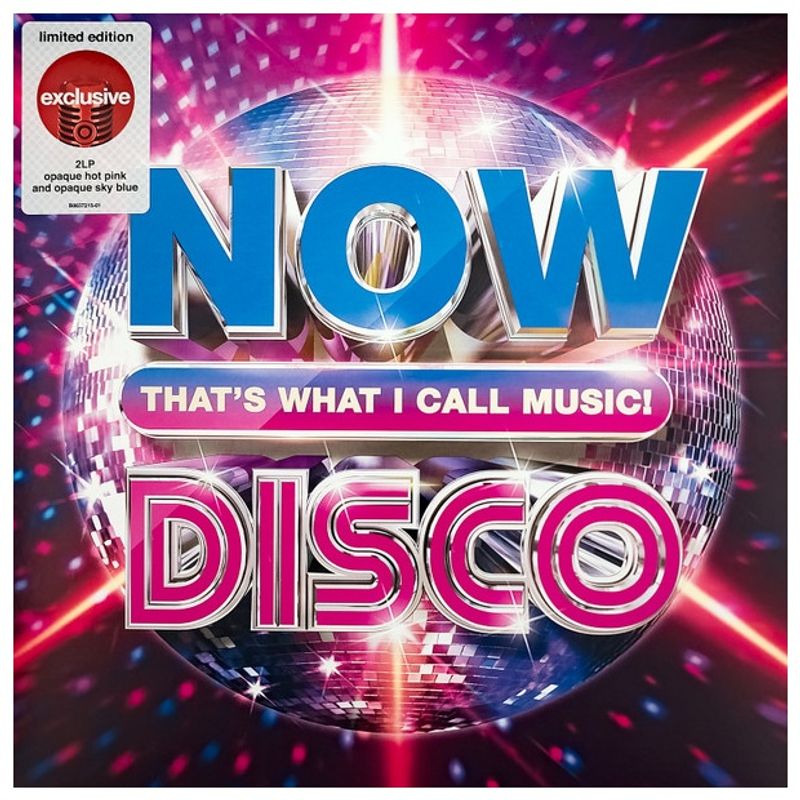HITWAY MUSIC - NOW THATS WHAT I CALL MUSIC DISCO - DISCO EXCLUSIVE 2LP OPAQUE HOT PINKSKY BLUE VINYL - VINILO