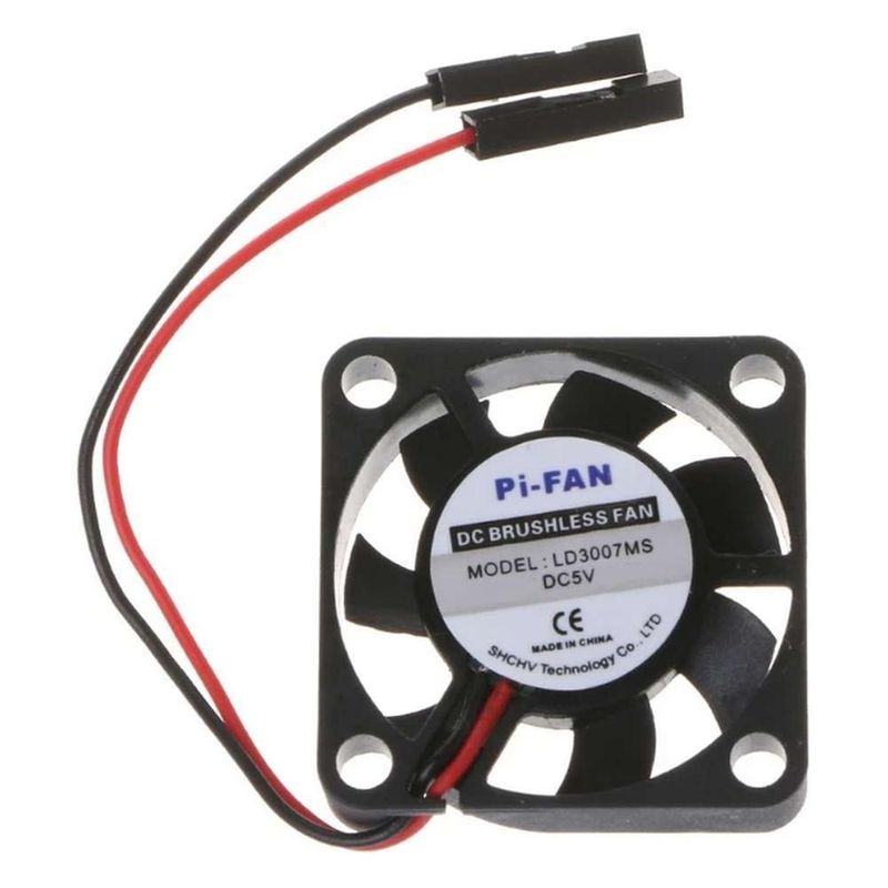 GEN - Ventilador Cooler 3Cm 30x30mm 5v Dc Circuito Placa Raspberry - Negro