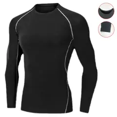 MPROPIA - Camiseta Hombre Primera Capa Elasticada Manga Larga Deportiva 305