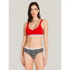 TOMMY HILFIGER - Bralette Classic Core Con Logo Rojo