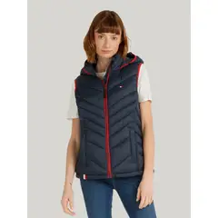 TOMMY HILFIGER - Parka Vest Light Weight Solid Azul Tommy Hilfiger.