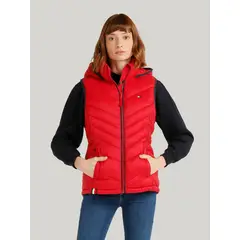 TOMMY HILFIGER - Parka Vest Light Weight Solid Amarillo