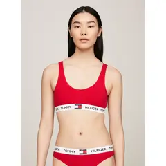 TOMMY HILFIGER - Bralette De Algodón Elástico Rojo