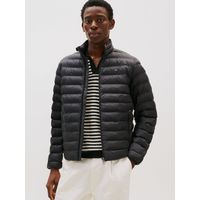 Parka Packable Solid Con Logo Negro