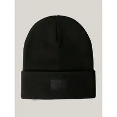 TOMMY HILFIGER - Gorro De Canalé Solid Con Logo Negro