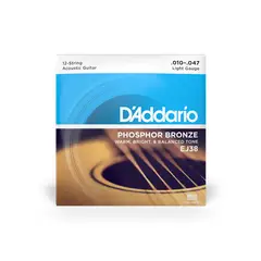 DADDARIO - Set de cuerdas EJ38 para Guitarra de 12 cuerdas