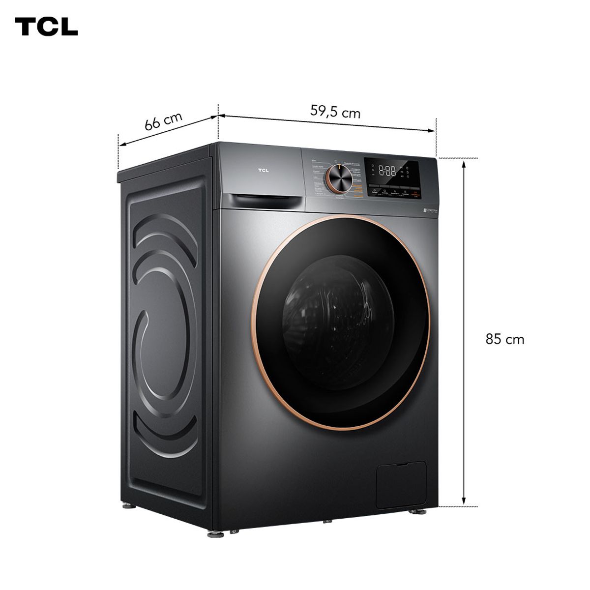 TCL - Lavadora Secadora Frontal TCL 10Kg/7Kg C2210WD