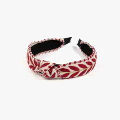 LOUNGE - Cintillo Mujer Hojas Bordadas
