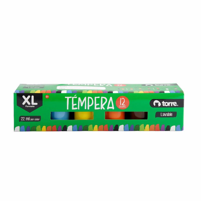 TORRE - Témpera 12 Colores 22ml XL Torre