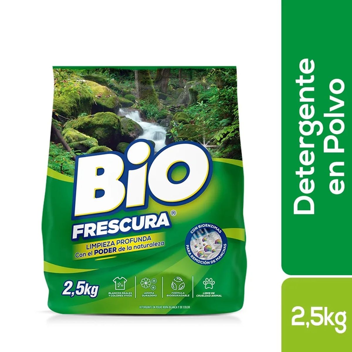 BIOFRESCURA - Detergente Bio Frescura En Polvo Bosque Nativo 2.5 Kg