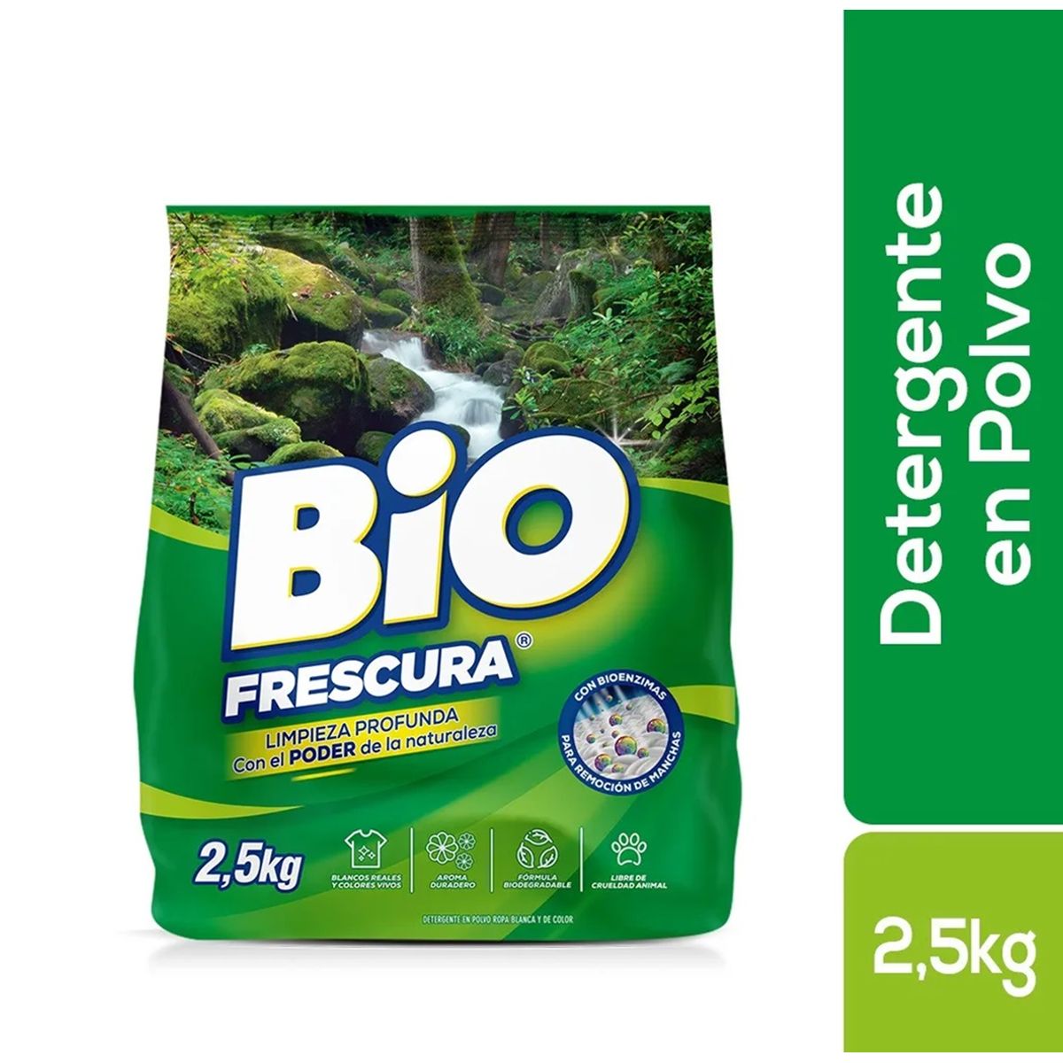 BIOFRESCURA - Detergente Bio Frescura En Polvo Bosque Nativo 2.5 Kg