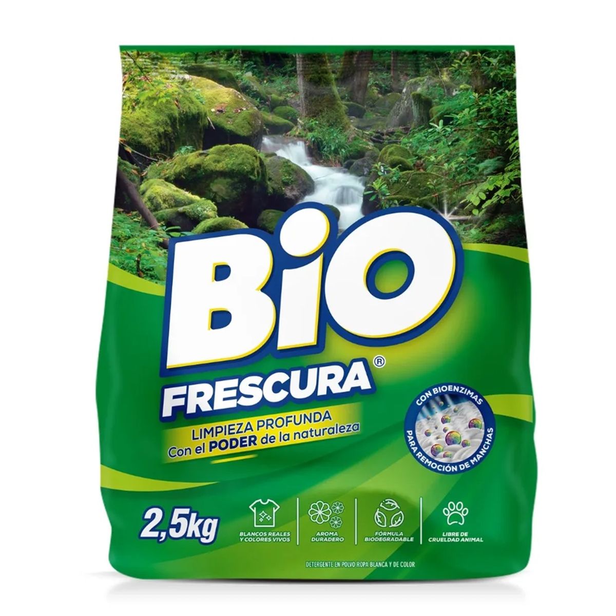 BIOFRESCURA - Detergente Bio Frescura En Polvo Bosque Nativo 2.5 Kg