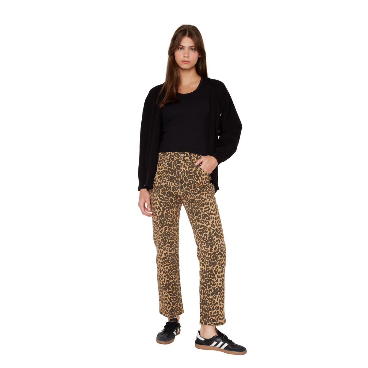 JACINTA TIENDA - Pantalon Animal Print camel Jacinta Tienda