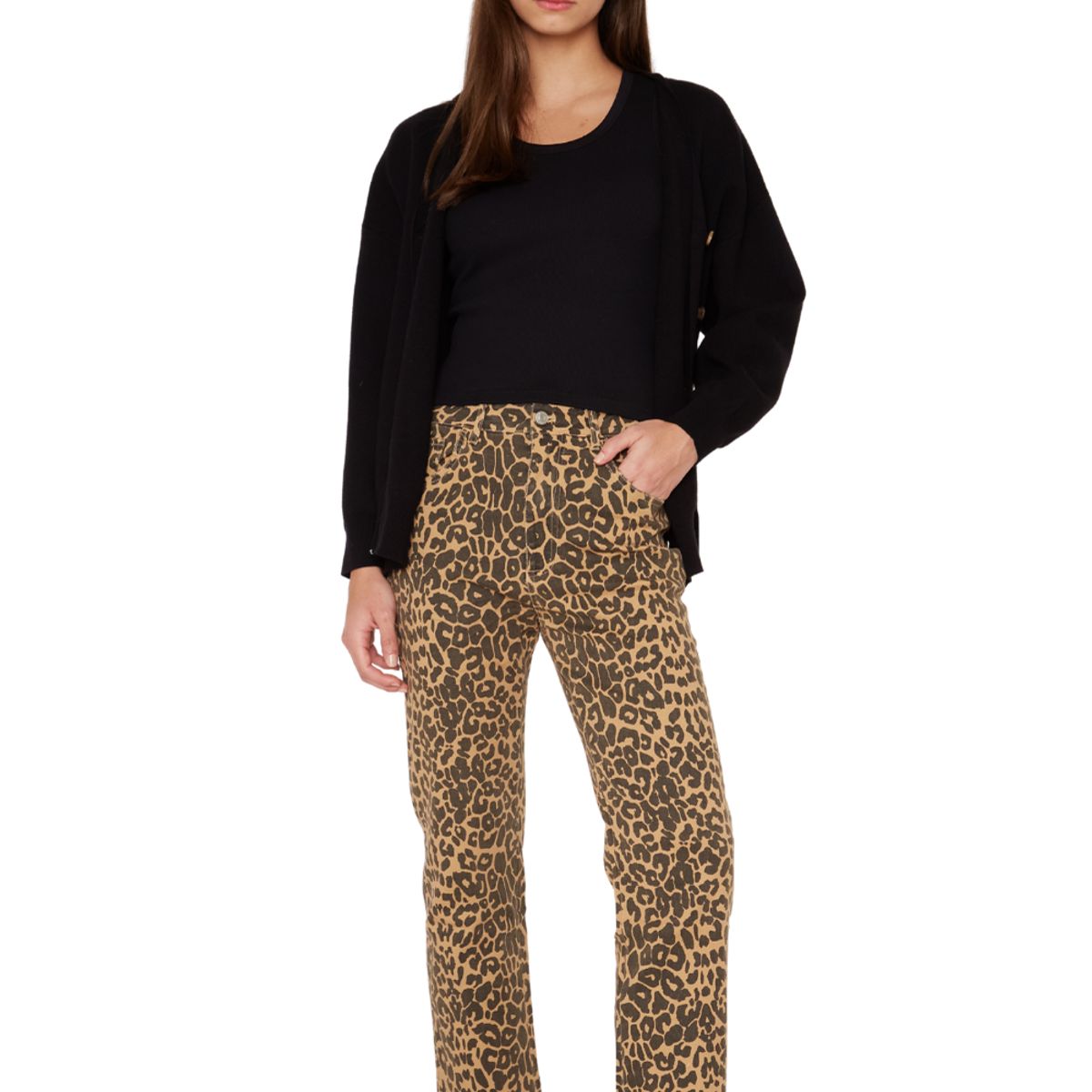 JACINTA TIENDA - Pantalon Animal Print camel Jacinta Tienda