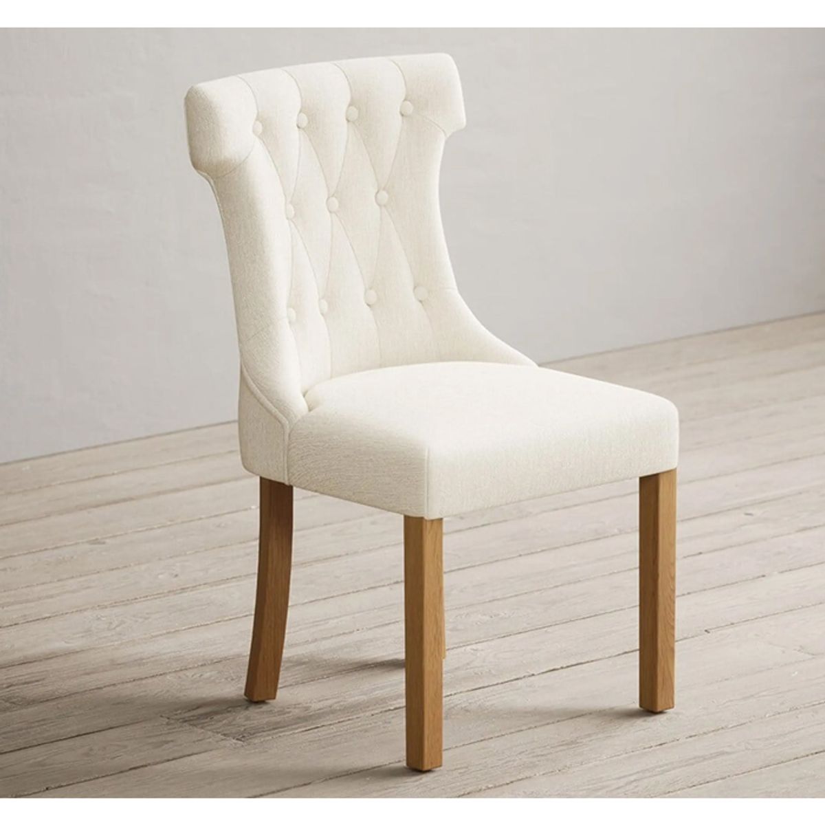 MSA MUEBLES SANTA ANA - Silla Capitoné Beige Drag 2 Unidades