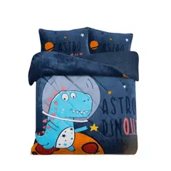 GENERICO - Cobertor Cubrecama De Invierno Con Chiporro 1,5 Plazas Dino Astronauta