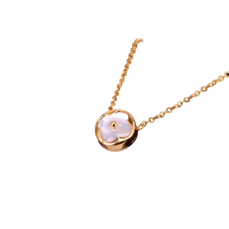 LUXURYJOYAS - Oferta Collar Exclusivo Flor De Nacar Oro18kgpColores