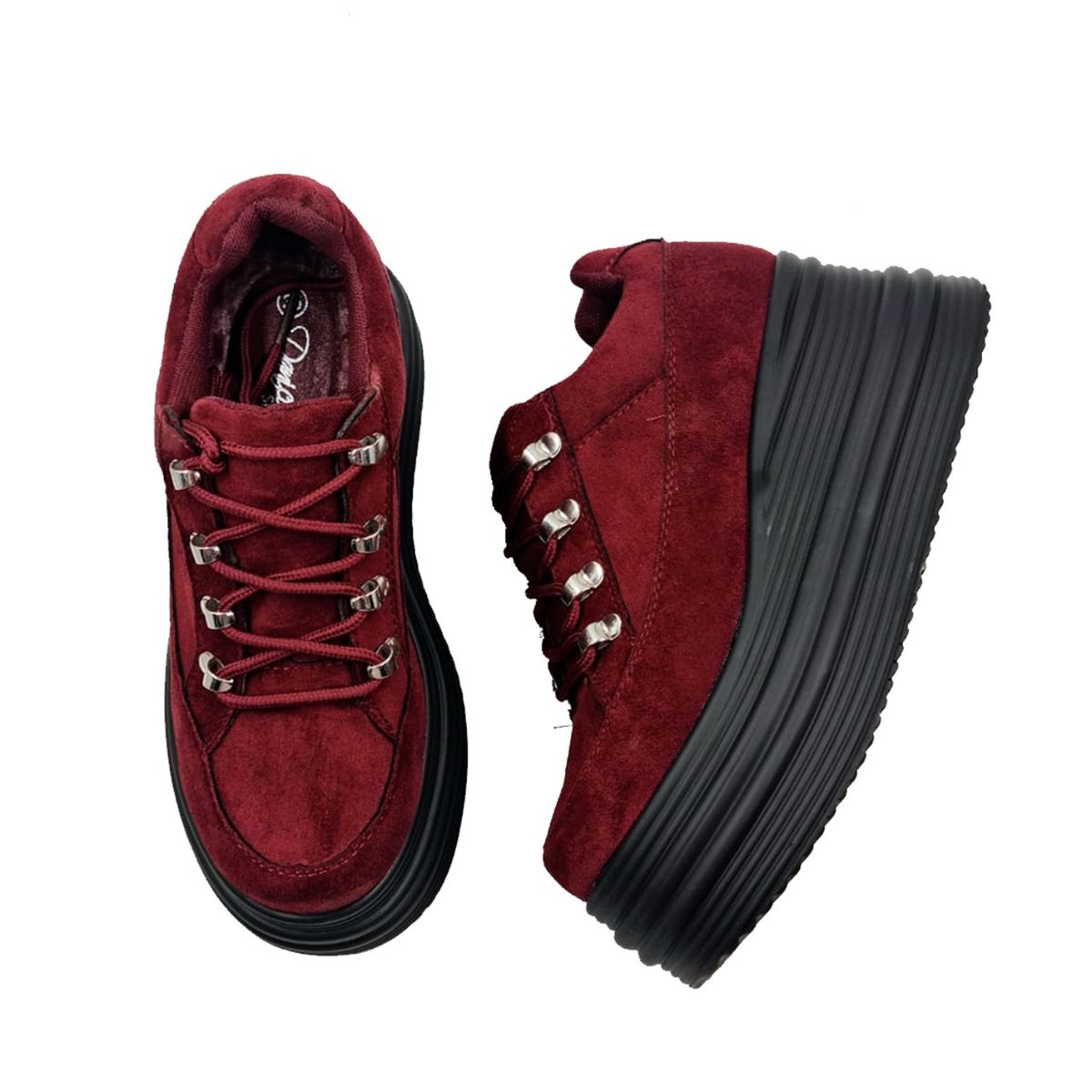 HERIEL - Zapatilla Plataforma Gamuza