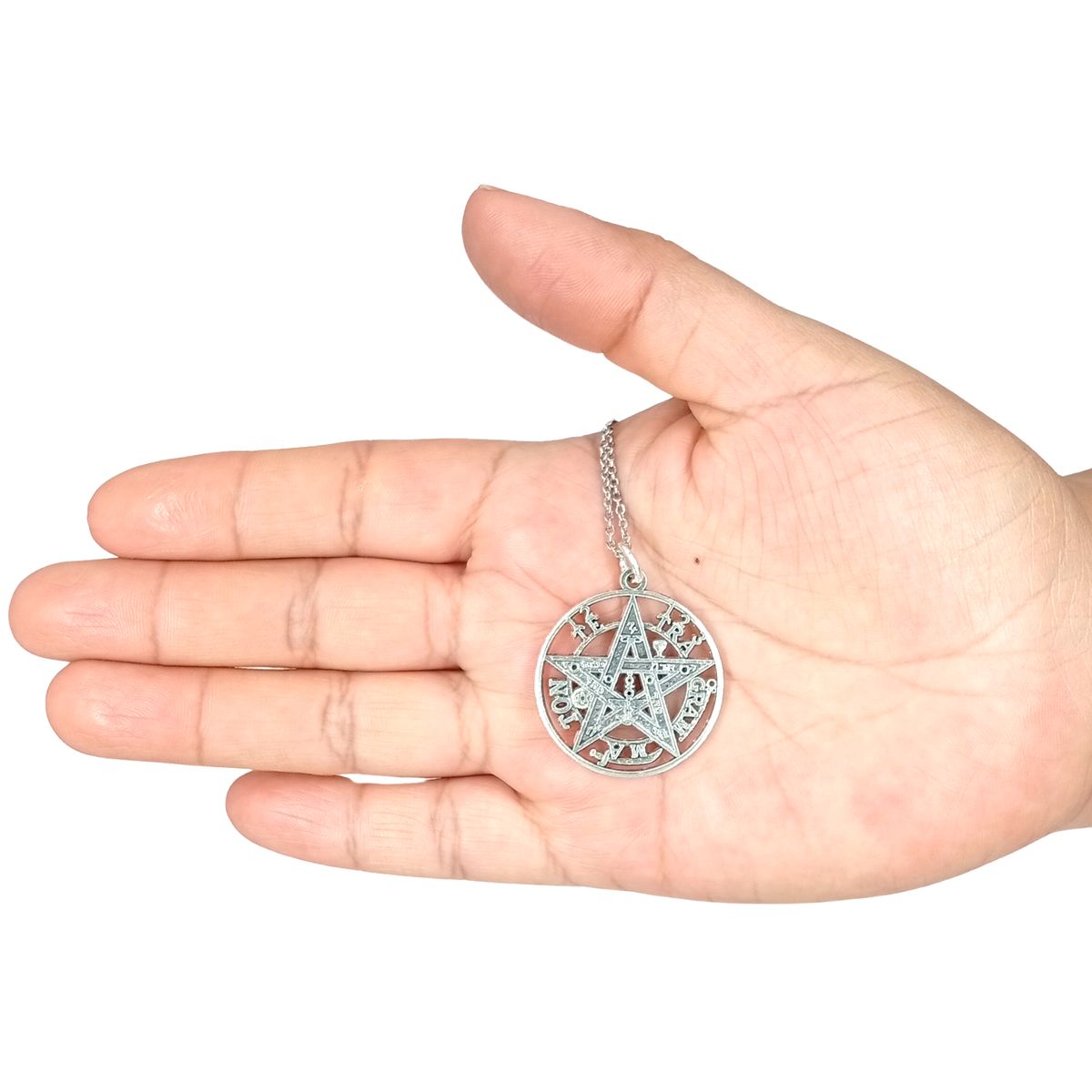 GENERICO - Collar Tetragrámaton de Acero Inoxidable Para Protección