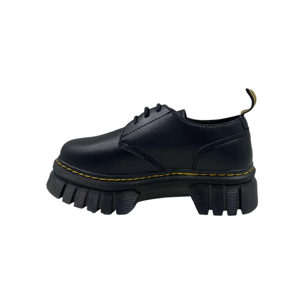 HERIEL - Mocasín Oxford Negro Plataforma