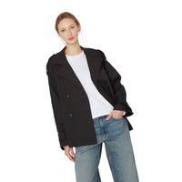 Trench Coat Stone negro