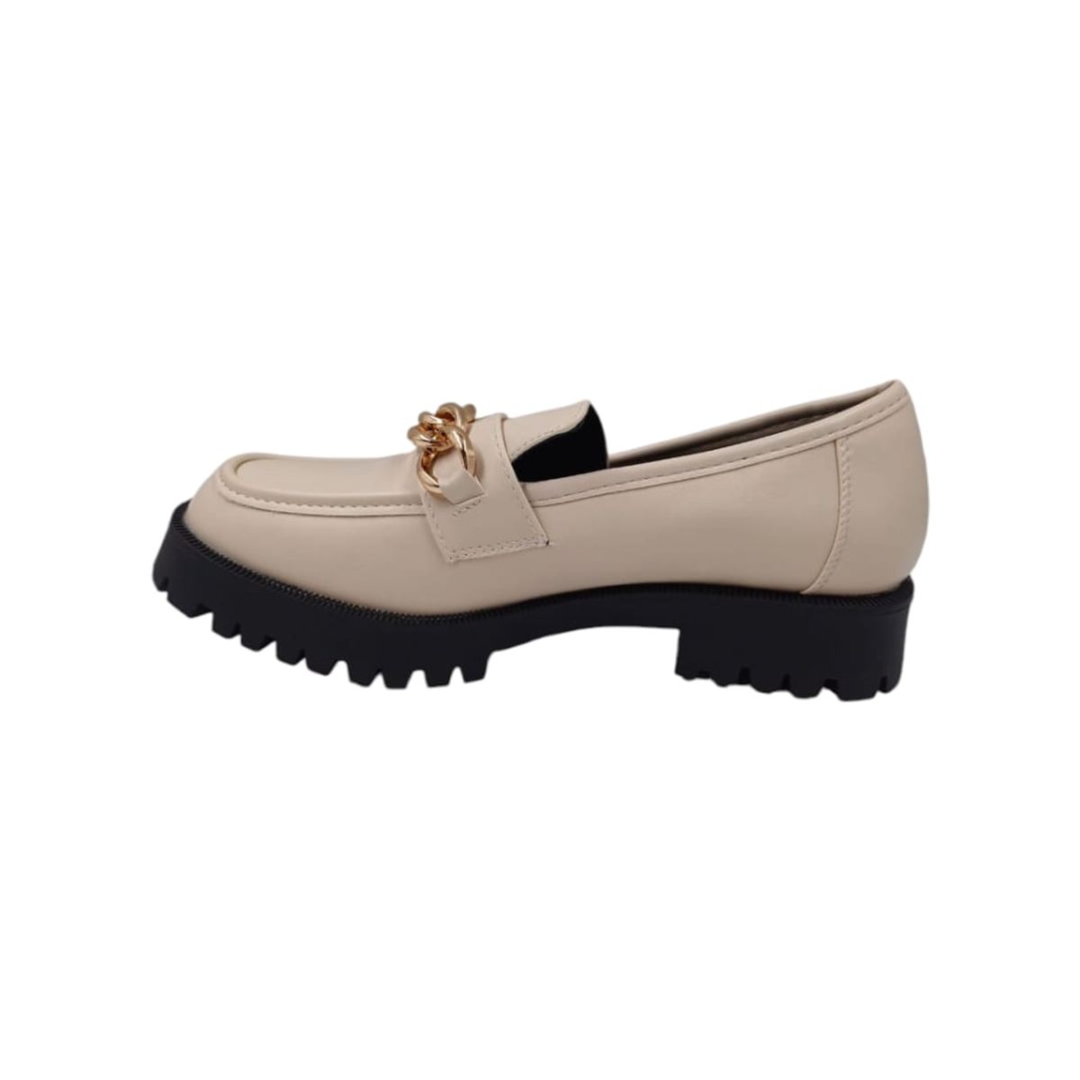 HERIEL - Mocasín Beige Plataforma Mujer