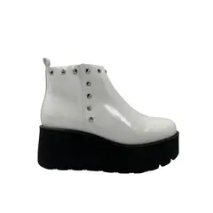 HERIEL - Botín Blanco Plataforma Mujer