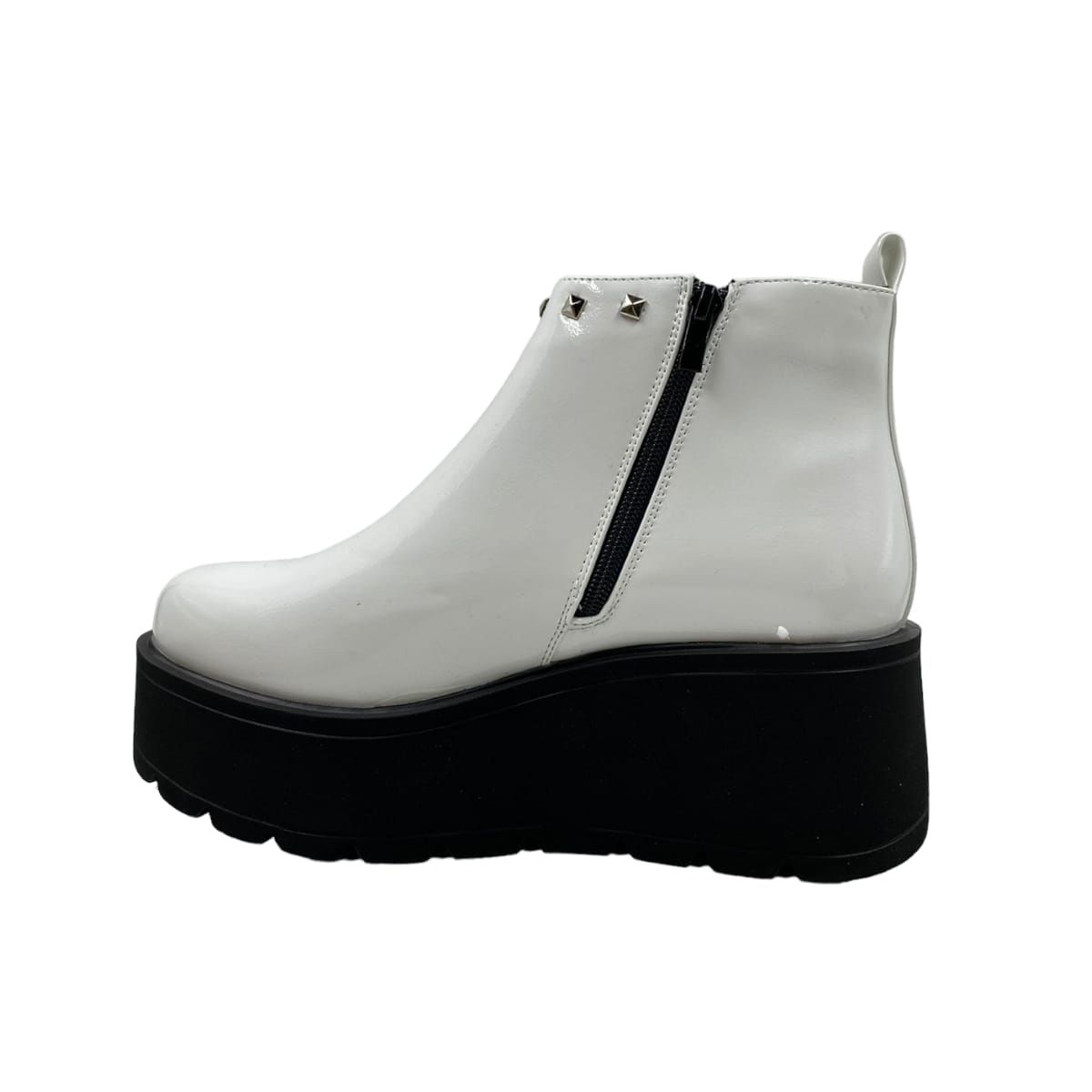 HERIEL - Botín Blanco Plataforma Mujer