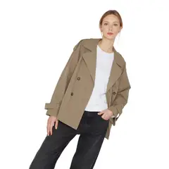 JACINTA TIENDA - Trench Coat Stone verde Jacinta Tienda.